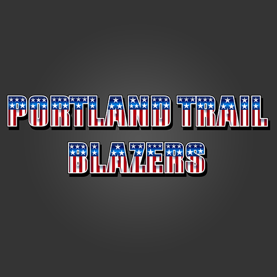 Portland Trail Blazers American Captain Logo iron on paper